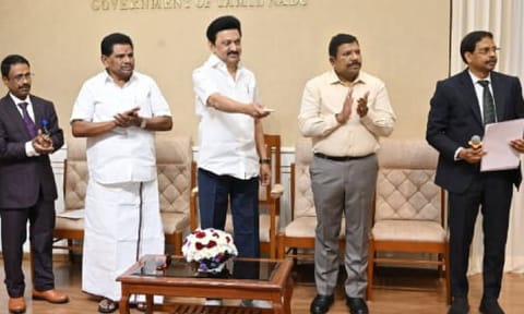 Chief Minister MK Stalin inaugurated the newly constructed integrated office and students’ hostel on Monday via video conference from the Secretariat 