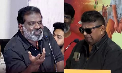 Actor Aruldoss and Director Mysskin (Daily Thanthi)