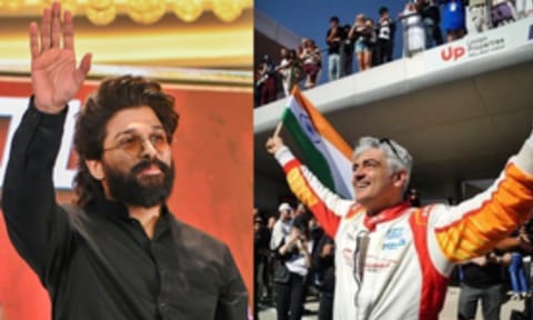 L to R: Allu Arjun, Ajith Kumar 