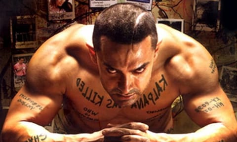 Poster of the film 'Ghajini' 