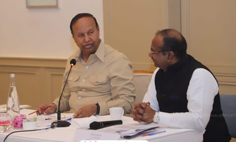  Advisory Committee meeting was chaired by its chairman TR Balu (Photo: X-@aaichnairport)