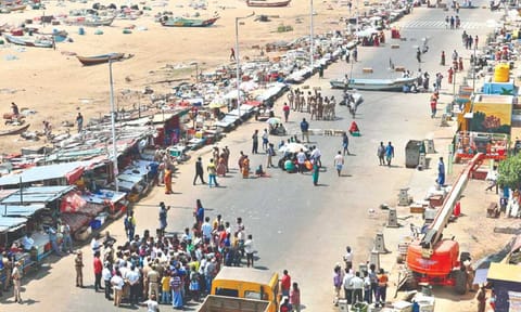 Loop Road encroachments near Marina beach 
