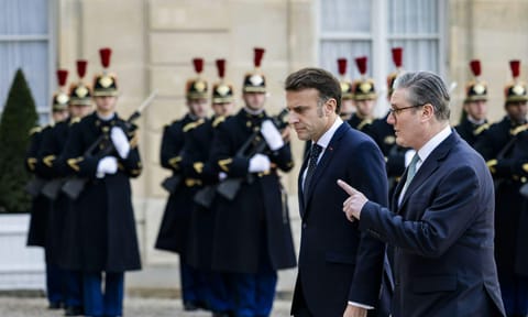 Keir Starmer arrives in paris to join an emergency summit on Ukraine 