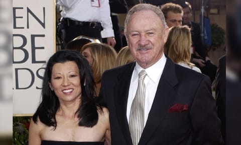 Actor Gene Hackman arrives with his wife, Betsy Arakawa, for the 60th Annual Golden Globe Awards in Beverly Hills, Calif., Sunday, Jan 19, 2003 (AP) 