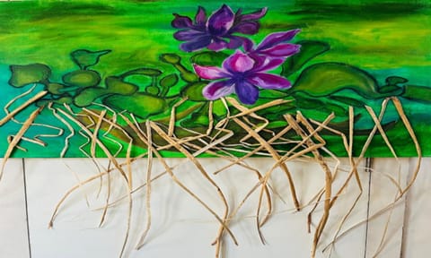 Yaghnna's work at the exhbition