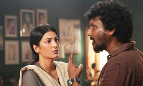 Shruti Haasan during 'Coolie' movie shoot 