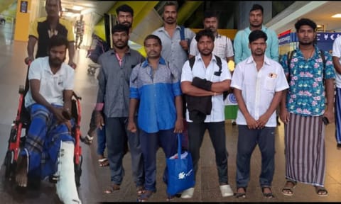 13 fishermen, including one injured by Sri Lankan navy, return to Chennai