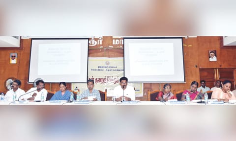 Tiruvarur Collector chairing grievance meeting on Thursday 