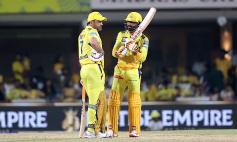MS Dhoni and Ravindra Jadeja (Photo: X-@IPL)