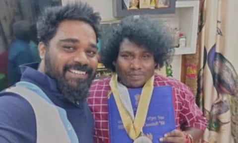 Actor Yogi Babu and Director Madonne Ashwin (IANS)