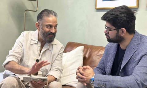 Kamal Haasan visits Perplexity HQ, meets CEO Aravind Srinivas