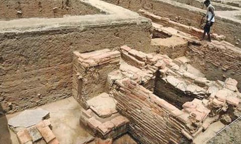 Keezhadi’s excavation site 