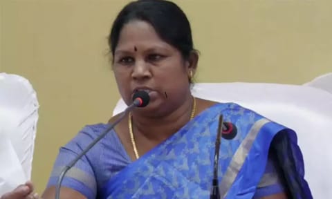 State Minister for Human Resources Management N Kayalvizhi Selvaraj