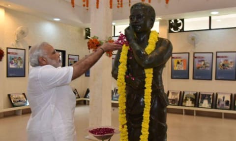 PM Modi pays tribute to Chandra Shekhar Azad on birth anniversary (PTI) 