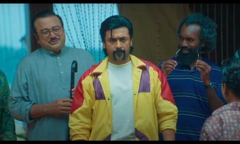 Actor Suriya in the 'Retro' movie trailer (Screengrab)