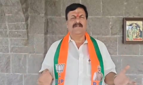 BJP national co-in-charge for Tamil Nadu, Ponguleti Sudhakar Reddy