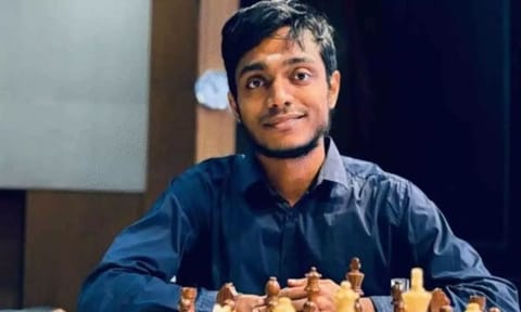 Indian Grandmaster Aravindh Chithambaram 