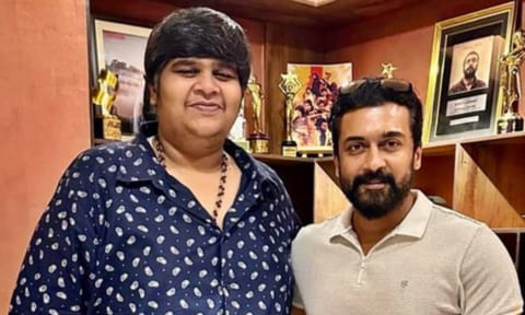 Karthik Subbaraj and Suriya (IANS)