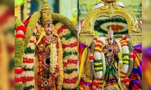 Goddess Meenakshi and Lord Sundareswarar 