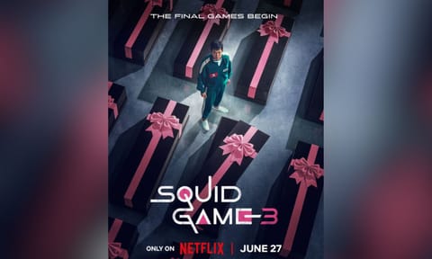 Squid Game Season 3 poster (CREDITS: X) 