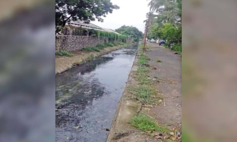 Rainwater channel towards Chitlapakkam lake