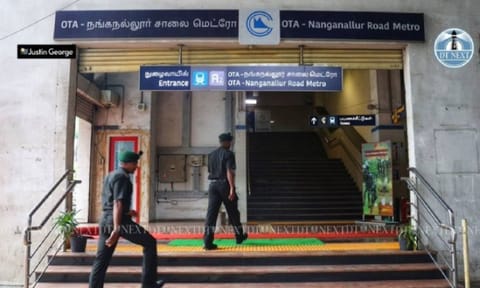 OTA-Nanganallur Road metro station (Photo: Justin George)