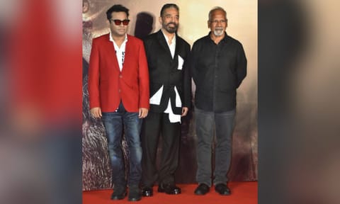 AR Rahman, Kamal Haasan, Mani Ratnam (IANS)