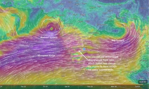 Weather prediction map (Photo: X-@praddy06)