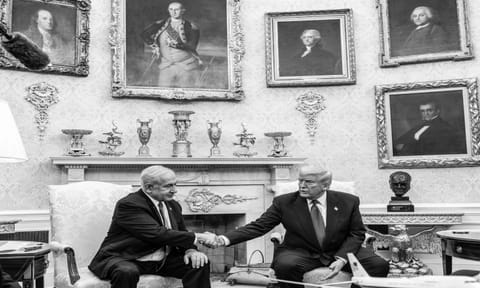 Benjamin Netanyahu and Donald Trump 