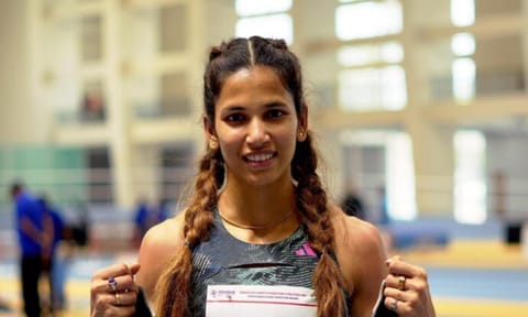 Jyothi Yarraji won gold in 100m hurdles in Asian Athletics Championships 2025 (PTI) 