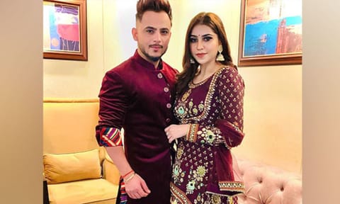 MIlind Gaba and his wife Pria