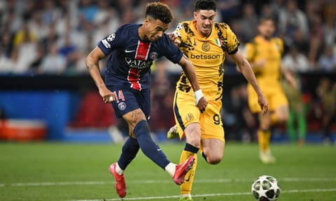Doue's double helps PSG rout Inter 5-0 and win maiden Champions League 