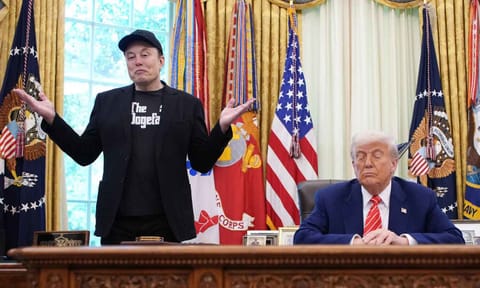 Elon Musk with Donald Trump 
