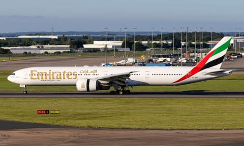 Emirates passenger flight 
