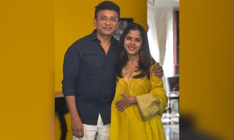 P Unnikrishnan and his daughter Uthara Unnikrishnan 