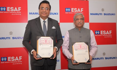 Maruti Suzuki partners with ESAF Small Finance Bank for retail financing 