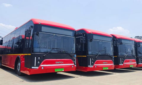 Metropolitan Transport Corporation's electric bus (Photo: Justin George) 