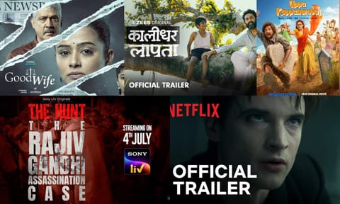 The Good Wife, Kaalidhar Laapata, The Sandman Season 2, The Hunt: The Rajiv Gandhi Assassination Case (YouTube) & Uppu Kappurambu (@keerthysureshofficial, Instagram)