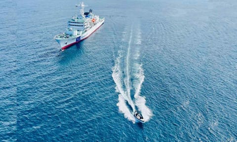 Japan Coast Guard (JCG) training vessel Itsukushima wrapped up a six-day port call in Chennai on Saturday (Photo: X-@IndiaCoastGuard)