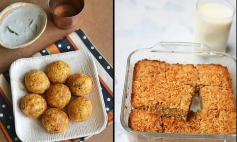 Oats paniyaram, oatmeal bar