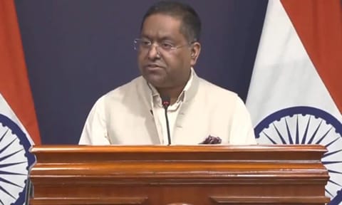 MEA Spokesperson Randhir Jaiswal (Photo/ANI)