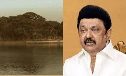 Development work for Cholagangam Lake in Ariyalur 