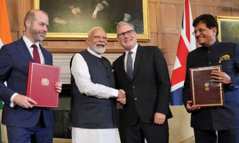 India-UK FTA excludes dairy products, edible oils, apples; secures zero duty on 95 pc agri exports (Reuters) 