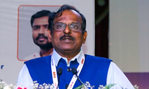 Chairman of the Indian Space Research Organisation (ISRO) Dr. V Narayanan (PTI)