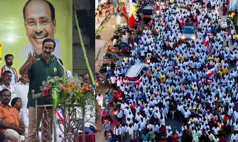 Anbumani Ramadoss launch of his 100-day rally in Tiruporur on Friday