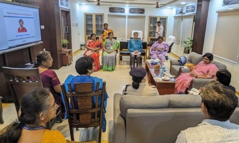 National Commission for Women (NCW) chairperson Vijaya Rahatkar visited Anna University