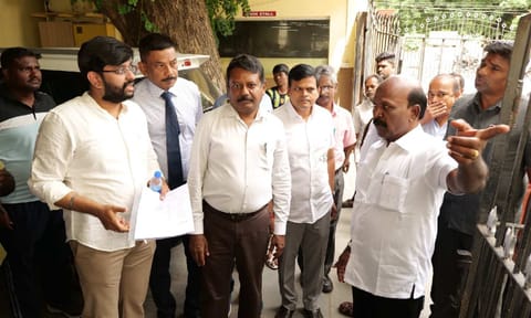 Health Minister Ma Subramanian inspected the preparatory works being carried out in the school premises on Sunday for the launch of the mission.