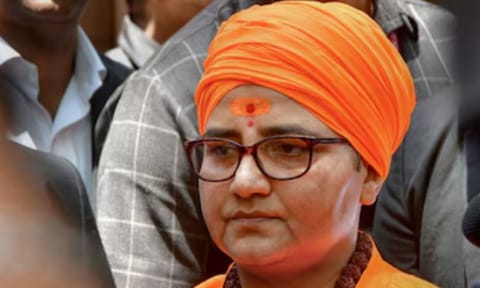 Former BJP MP Pragya Singh Thakur (PTI) 