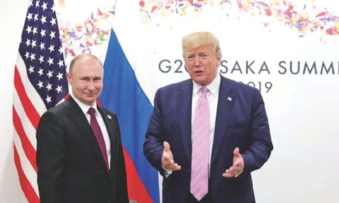 Russian President Vladimir Putin and US President Donald Trump 