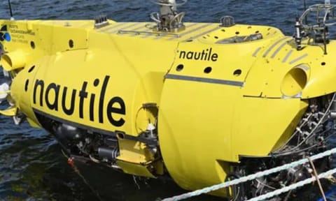 French submersible 'Nautile' (X) 